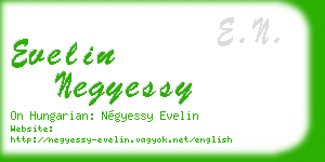evelin negyessy business card